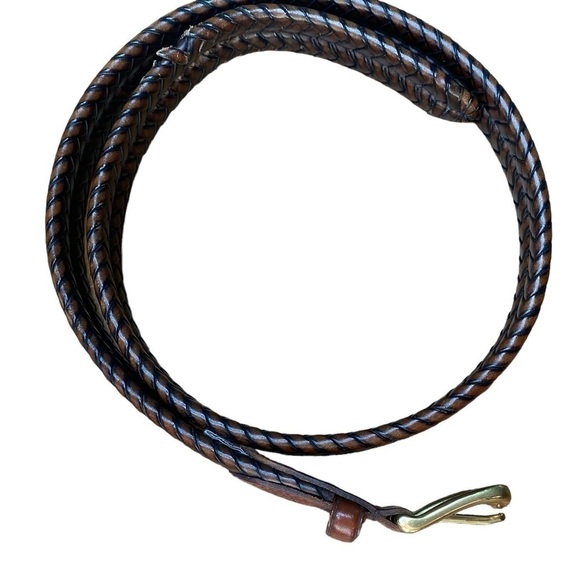 Fossil Men’s Brown Braided Belt Gold Buckle Size 36 - Picture 15 of 15